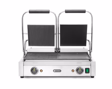 Klämgrill Dubbelversion Grillyta: 475×235mm per platta 3,6kW, HENDI