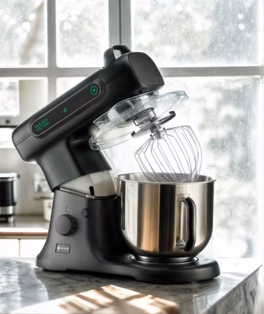 Planetmixer Blackbolt PRO, 470x263mm 7L 800W Svart, HENDI