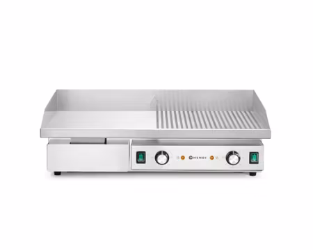 Stekbord Budget Line Halv slät/halv räfflad 4,4W, 720x460x(H)241mm, HENDI