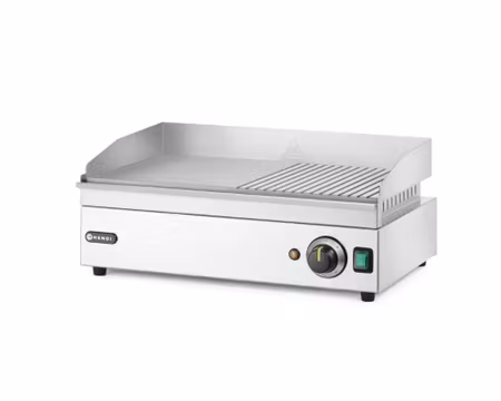 Stekbord Kitchen Line Halv Räfflad, 527x404x(H)233mm 2,4kW 1Fas, HENDI