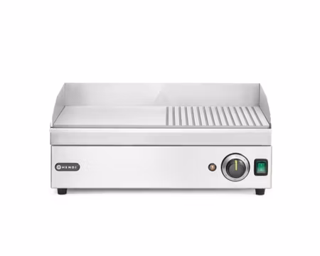 Stekbord Kitchen Line Halv Räfflad, 527x404x(H)233mm 2,4kW 1Fas, HENDI