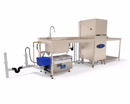 Fettavskiljare underbänk GS1850-PF, automatisk självrengörande, Behållarvolym: 6 liter, GREASE SHIELD