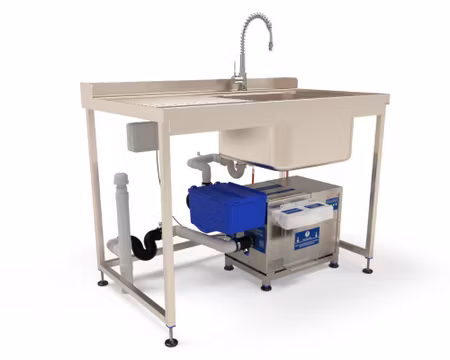 Fettavskiljare underbänk GS1000-PF, automatisk självrengörande, Behållarvolym: 4 liter, GREASE SHIELD