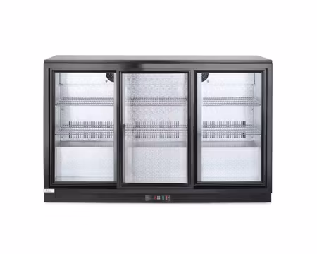 Barkyl 1350x520x865mm, 3 Självstängande dörrar 308 Liter, HENDI