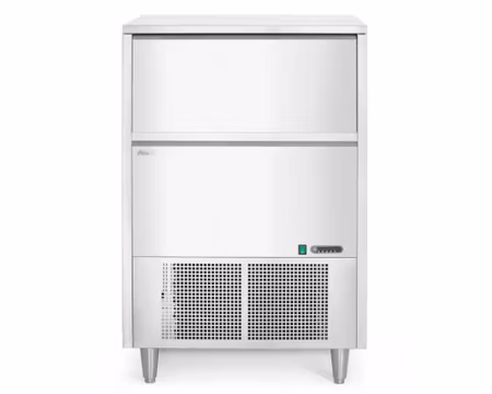 Ismaskin Arktis Med Automatisk rengöring, Luftkyld 80kg/dygn-Binge 45kg,HENDI