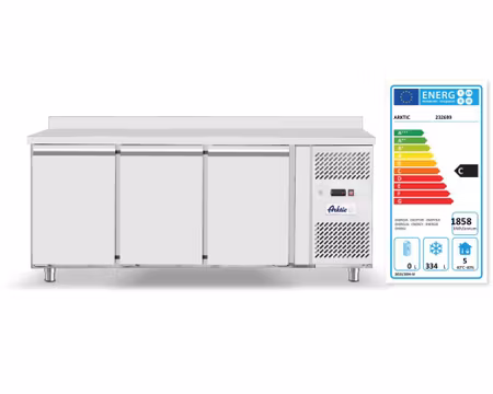 Frysbänk Arktic Profi Line 700 Serien, 3 Dörrar 1796x700x879mm 420Liter, HENDI