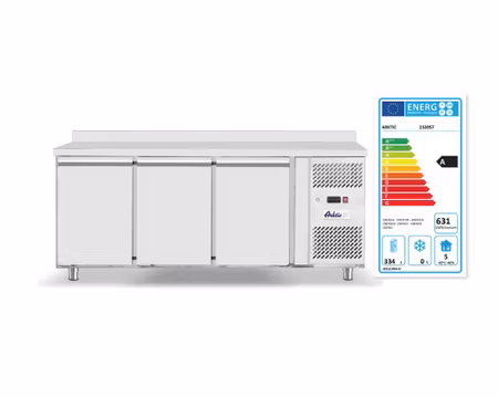 Kylbänk Arktic Profi Line 700 Serien, 3 Dörrar 1795x700x87mm 420Liter, HENDI