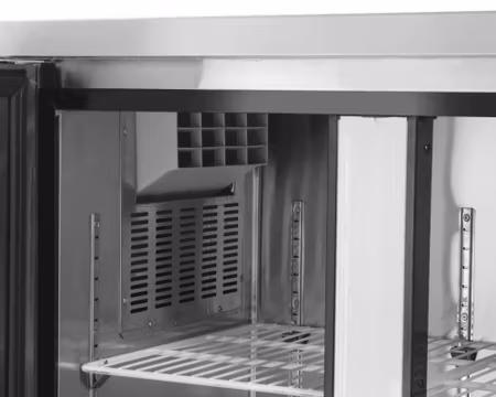 Kylbänk Arktic Kitchen Line 600 Serien, 2 Dörrar 1200x600x886mm 220Liter, HENDI