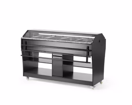 Varm buffévagn Arktic Med Sänkbar baldakin som fungerar som skydd, 4xGN1/1-150(ingår), 1490x765x1370mm, HENDI