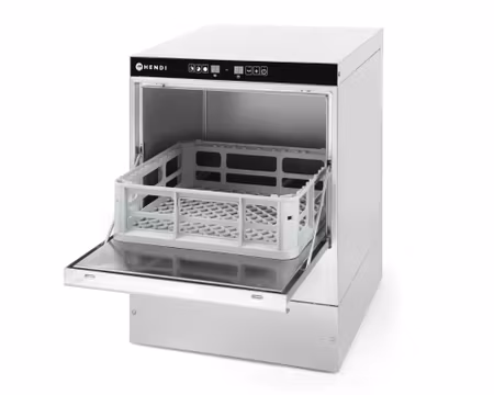 Glas Diskmaskin Korgstorlek 40x40cm, 470x510x(h)710mm (3 Korgar ingår) 2800W 1Fas, HENDI