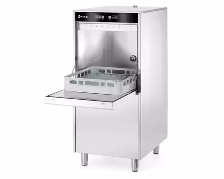 Diskmaskin med korgstorlek 50x60cm, 595x777x(h)1335mm (en del utrustning ingår), för kastruller-GN kärl-brickork 7100W 3Fas, HENDI