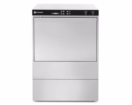 Diskmaskin med avlopps och rengöringspump, Korgstorlek 50x50cm 570x600x(h)830mm (en del utrustning ingår) 6600W 3Fas, HENDI