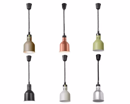 Värmelampa Höj och Sänkbar i 6 OLIKA Färger 250W, HENDI