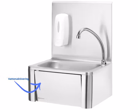 Köksvask Med Knästyrd Vattenaktivering 400×330×H560mm, HENDI