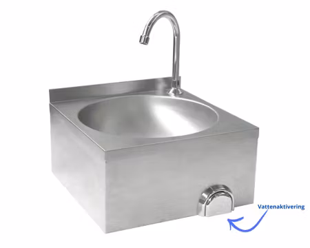 Tvättställ Med Knästyrning 400×428×H406mm, HENDI