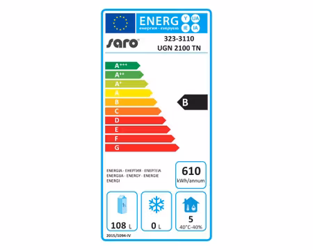 Grillkylbänk UGN2100, 1360x700x650mm 2 Dörrar, SARO