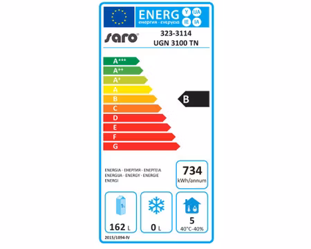 Grillkylbänk UGN3100TN, B1795xD700xH650mm 3 Dörrar, SARO
