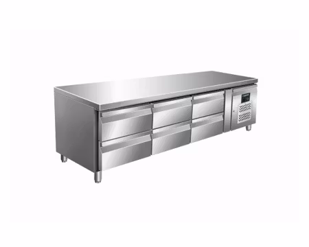 Grillkylbänk UGN3160TN, B1795xD700xH670-730mm 6 draglådor, SARO