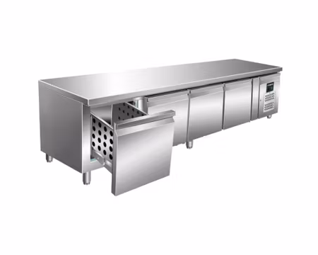 Grillkylbänk UGN4100TN-4S, B2230xD700xH650mm 4 draglådor, SARO