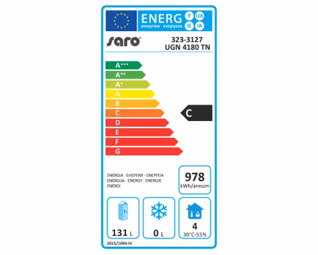Grillkylbänk UGN4180TN B2230xD700xH670-730mm 6 draglådor, SARO