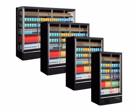 Multideck Kyl GP- GALAXY+ Serien, Djup 750mm i 4 Olika VARIANTER, TEFCOLD