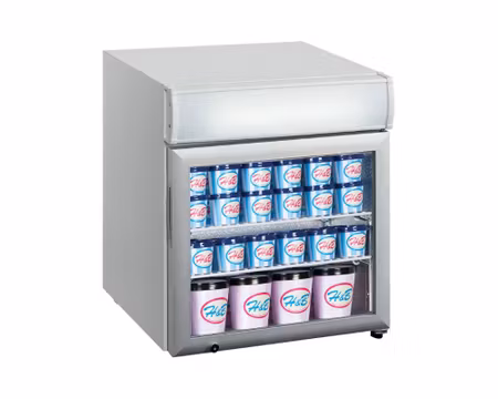 Bordfrys UF50GCP, Självstängande Glasdörr 570x530x657mm, HENDI