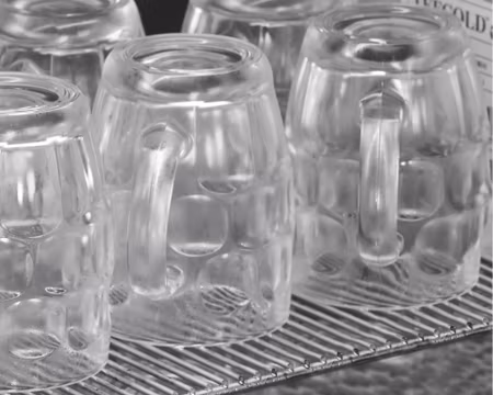 Glasfrys GF200VSG, Självstängande Glasdörr 595x525x875mm, HENDI