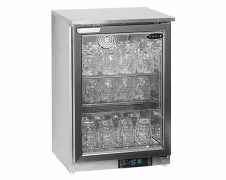 Glasfrys GF200VSG, Självstängande Glasdörr 595x525x875mm, HENDI