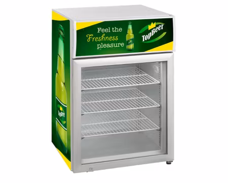 Bordfrys UF100GCP, Självstängande Glasdörr 610x555x890mm, TEFCOLD