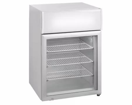 Bordfrys UF100GCP, Självstängande Glasdörr 610x555x890mm, TEFCOLD