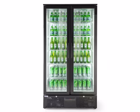 Drickakyl 2 Självstängande dörrar med lås, 900x530x(h)1820mm 447Liter, HENDI