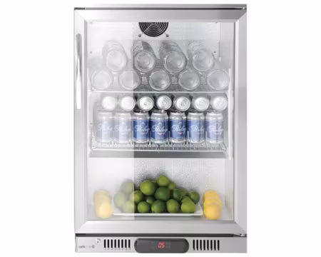 Barkyl 530x500x(h)840mm, Självstängde Glasdörr 75Liter, HENDI