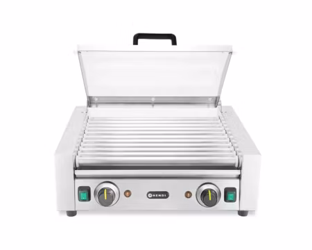 Korvrullgrill Med Energisparlock, 2 Zoner 11 Rullar 230V 980W, HENDI