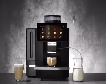 Kaffemaskin Automatisk 10” pekskärm Kapacitet 80–100 koppar/dag, HENDI