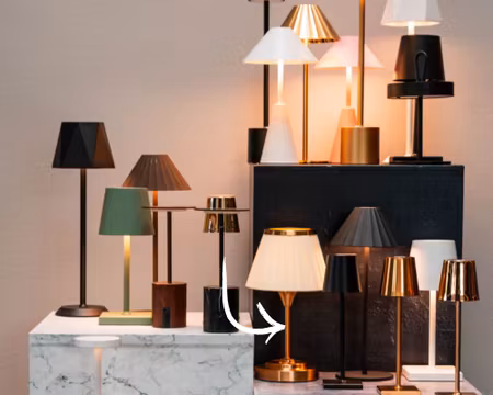 Bordslampa PARIS klassisk Laddbar, STYLEPOINT