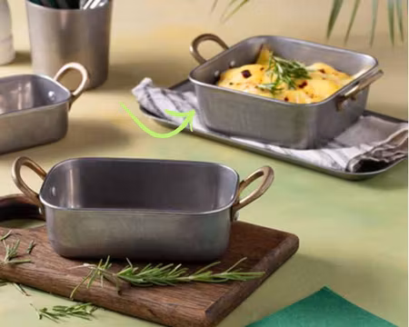 Antique Roaster Large 13,7x14,7xH5,2cm