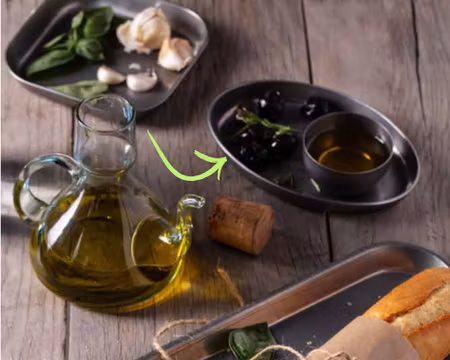 Oval Antique Snack Fat 16,75x11,75cm