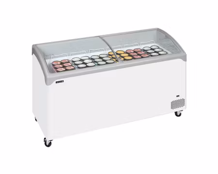 Glass Frysbox NIC501SCEB, 1570x650x918mm 475 Liter, TEFCOLD