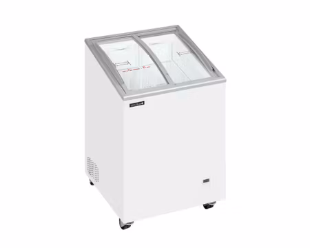 Glass frysbox IC101SCEB LED, 570x570x885mm 100Liter, TEFCOLD