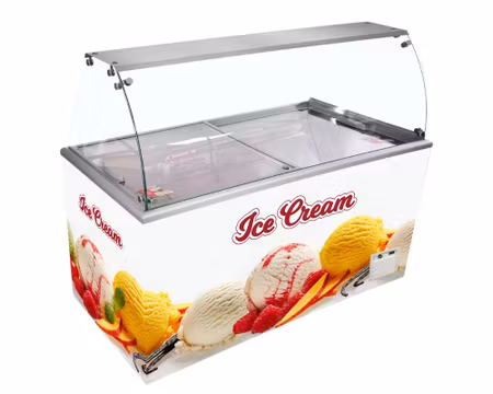 Glass Displayfrys IDA600-W1+, 1804x694x1330mm, TEFCOLD