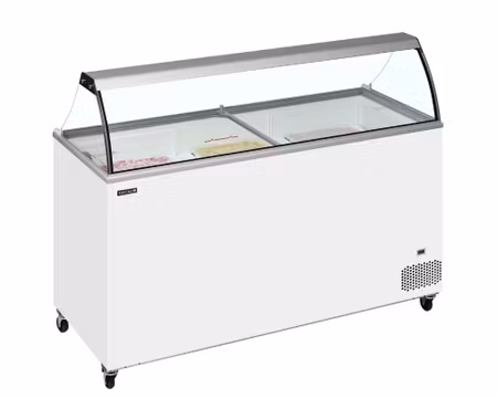 Glass Displayfrys IC502SC-SO Plana Glaslock, 1550x630x1250mm, TEFCOLD