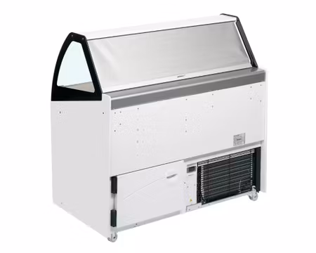 Glass Displayfrys BERMUDA VIEW RV10 Ventilerad, 1340x814x1354mm, ISA ITALY