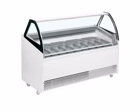 Glass Displayfrys BERMUDA VIEW RV13 Ventilerad, 1670x814x1354mm, ISA ITALY