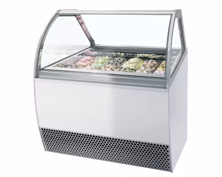 Glass Displayfrys MILLENNIUM LX-12 Ventilerad, 1166x1080x1356mm, ISA ITALY