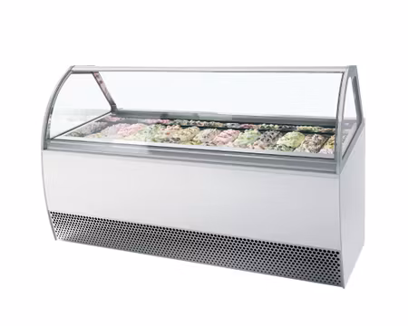 Glass Displayfrys MILLENNIUM LX-24 Ventilerad, 2156x1080x1356mm, ISA ITALY