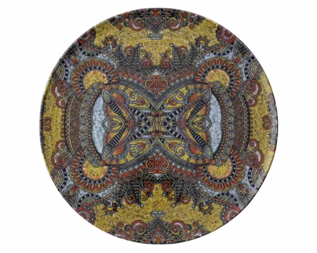 Tallrik Flat Rund/Pizza Mandala D 32cm, FRANKHUGO