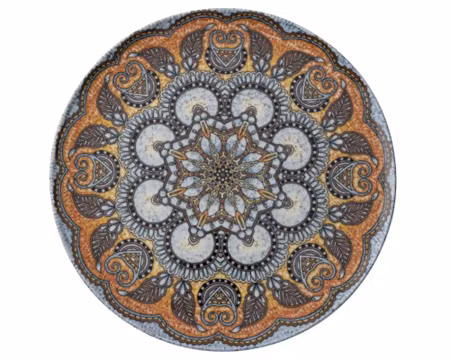 Tallrik Flat Rund/Pizza Mandala B 32cm, FRANKHUGO