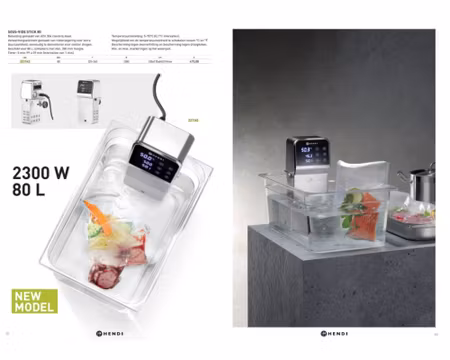 Sous Vide Pinne 80, 80Liter 230V 2300W, HENDI