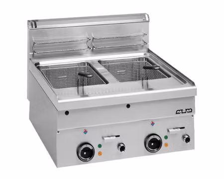 Fritös (EF66) 10+10Liter 18kW, 60x60x27cm, mbm