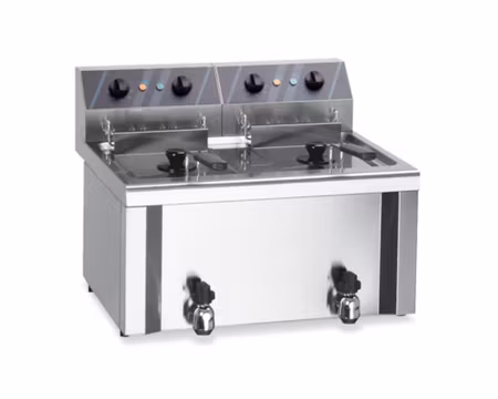 Fritös EF8+8B, 2x8/9Liter 12kW, 58x58x43,5cm, mbm